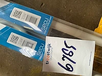 Secubar - barrièrestang combi - 970mm in de dag wit - deurbeslag ramen en deuren (2x) - afbeelding 3 van  3