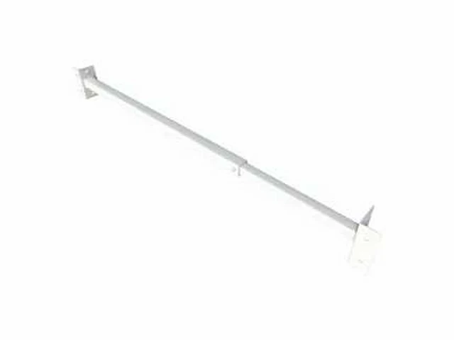 Secubar - barrièrestang single - 600-1100mm in de dag wit - deurbeslag ramen en deuren (2x) - afbeelding 1 van  3