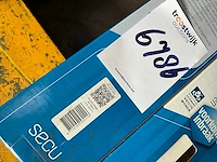 Secubar - barrièrestang single - 600-1100mm in de dag wit - deurbeslag ramen en deuren (2x) - afbeelding 3 van  3