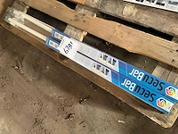 Secubar - barrièrestang twist - 990 mm in de dag wit - deurbeslag ramen en deuren (2x) - afbeelding 3 van  3