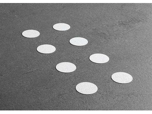 Secucare - anti-slip sticker - 35mm rond wit binnen bad/douche/badkamer - douchebaden (5x) - afbeelding 1 van  3