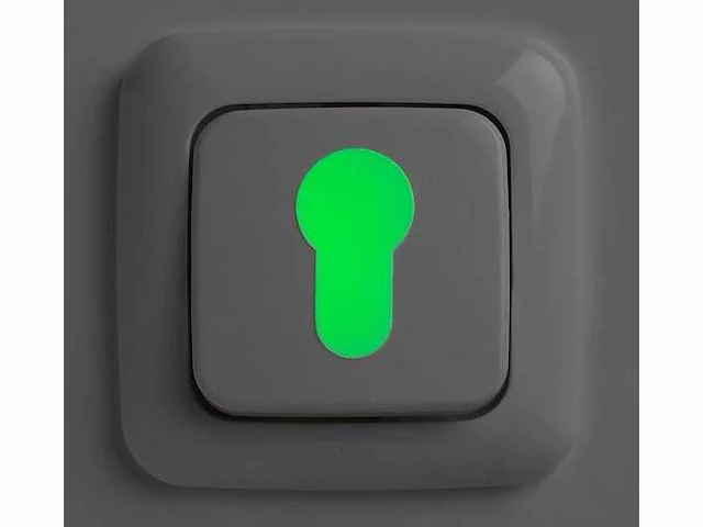 Secucare - glow in the dark sticker voor schakelaar - deurbeslag (4x) - afbeelding 2 van  5