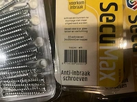 Secumax - anti-inbraakschroef - 4.0x35mm kunststof verzinkt wit - raam en deurbeslag (4x) - afbeelding 3 van  3