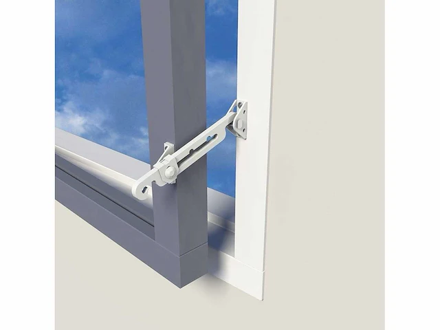 Secumax - raamuitzetter binnendraaiend - 721 wit - raam en deurbeslag (2x) - afbeelding 1 van  5