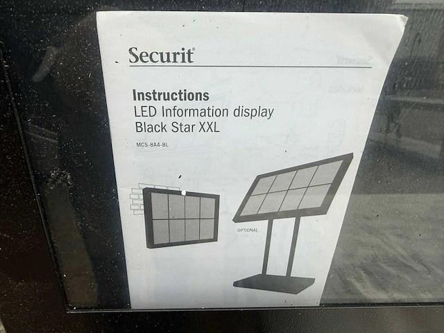 Securit - menu kaart wall led display - overige restaurantinrichting - afbeelding 2 van  3