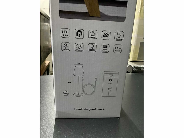 Securit feline draadloze led tafellampen (2x) - afbeelding 4 van  4