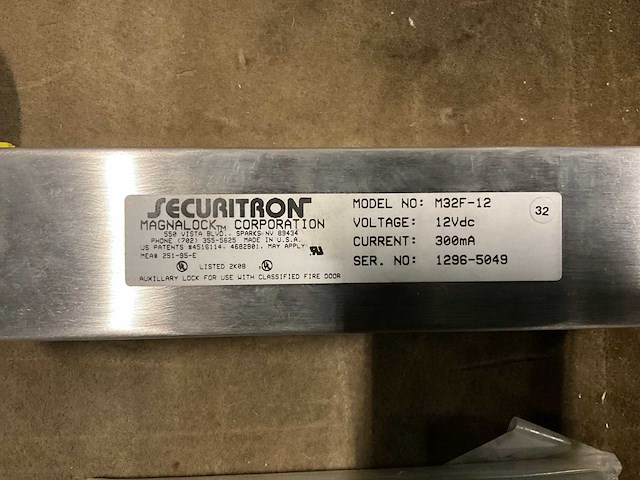 Securitron m32f-12 magneetdeur sluiting - afbeelding 3 van  4