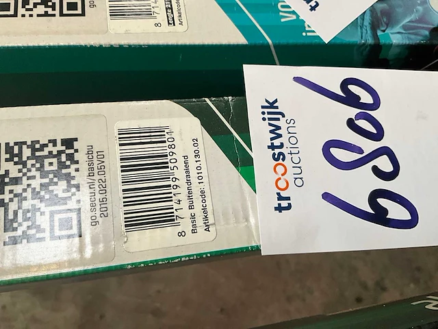 Secustrip - anti-inbraakstrip - basic 2115mm achterdeur buitendraaiend terugligging 4-6mm wit - deurbeslag ramen en deuren - afbeelding 2 van  3