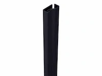 Secustrip - anti-inbraakstrip - plus 2050mm voordeur binnendraaiend zwartgrijs - deurbeslag ramen en deuren (2x)