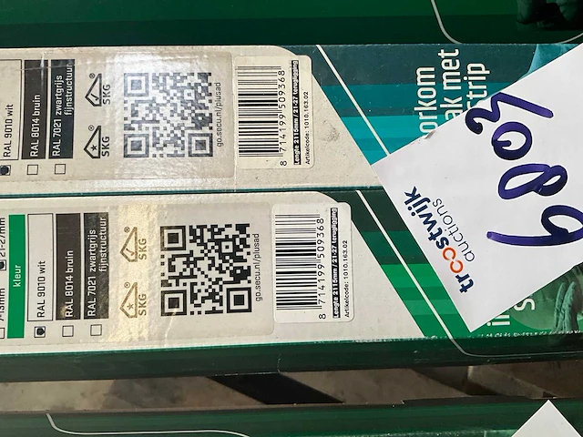 Secustrip - anti-inbraakstrip - plus 2115mm achterdeur buitendraaiend terugligging 21-27mm wit - deurbeslag ramen en deuren (2x) - afbeelding 2 van  3