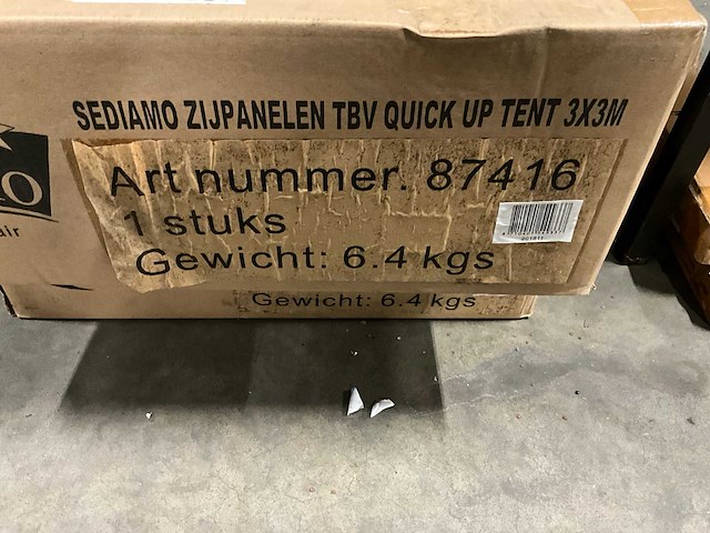 Sediamo 3x3 zijpanelen quick up tent zijpanelen voor partytent (2x) - afbeelding 3 van  3