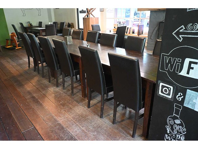 Sediamo complete set restaurantmeubilair bestaande uit 14 restauranttafels en 55 restaurantstoelen (set 1) - afbeelding 6 van  13