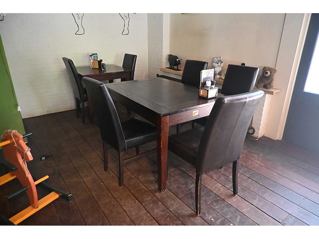 Sediamo complete set restaurantmeubilair bestaande uit 14 restauranttafels en 55 restaurantstoelen (set 1) - afbeelding 11 van  13