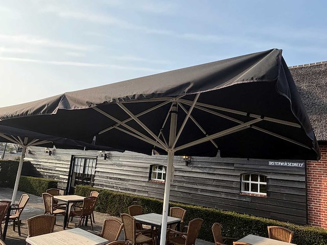 Sediamo horeca parasol 400x400 cm - ongebruikt - afbeelding 1 van  4