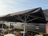 Sediamo horeca parasol 400x400 cm - ongebruikt - afbeelding 1 van  4