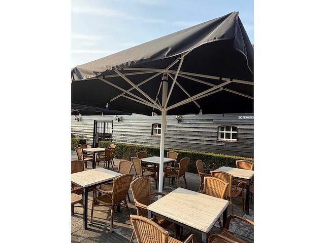 Sediamo horeca parasol 400x400 cm - ongebruikt - afbeelding 2 van  4