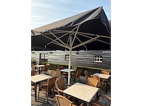 Sediamo horeca parasol 400x400 cm - ongebruikt - afbeelding 3 van  4