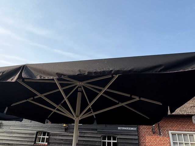 Sediamo horeca parasol 400x400 cm - ongebruikt - afbeelding 4 van  4