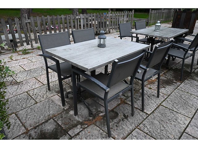 Sediamo terrasset bestaande uit 19 terrastafels en 76 terrasstoelen - afbeelding 3 van  6