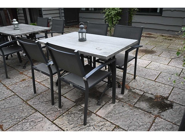 Sediamo terrasset bestaande uit 19 terrastafels en 76 terrasstoelen - afbeelding 4 van  6
