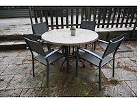 Sediamo terrasset bestaande uit 7 ronde terrastafels en 28 terrasstoelen - afbeelding 2 van  6
