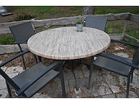 Sediamo terrasset bestaande uit 7 ronde terrastafels en 28 terrasstoelen - afbeelding 5 van  6