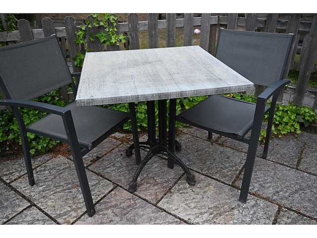 Sediamo terrasset bestaande uit 9 terrastafels en 36 terrasstoelen - afbeelding 2 van  8