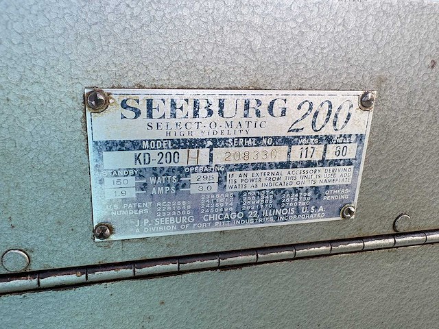 Seeburg - select-o-matic 200 - jukebox - afbeelding 8 van  8