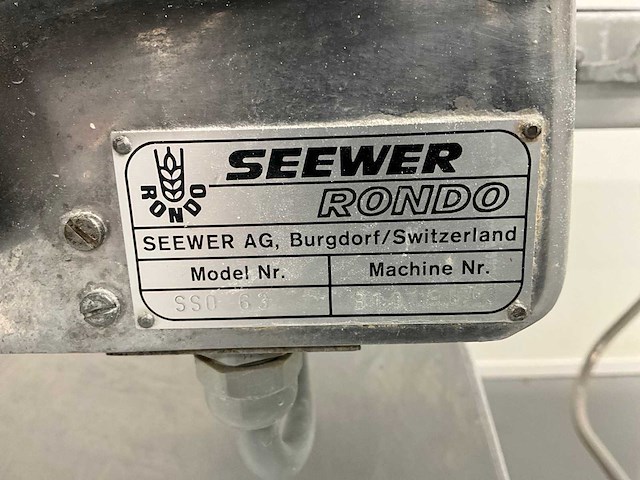 Seewer rondo sso 63 deeguitrolmachine - afbeelding 4 van  12