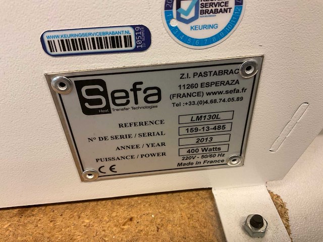 Sefa lm130l transferpers - afbeelding 5 van  8