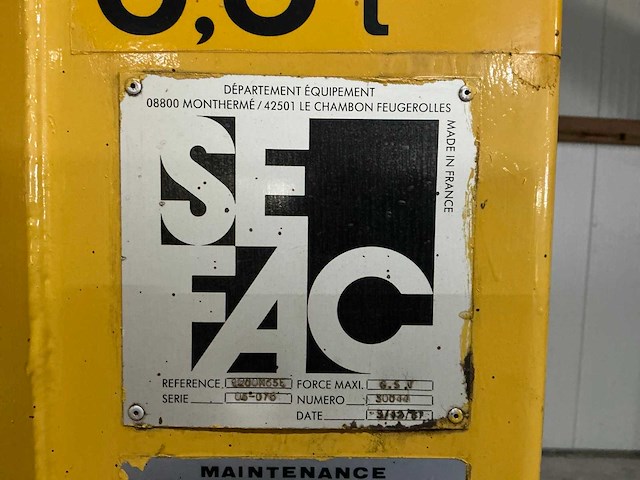 Sefac - vrachtwagen mobiele hefkolommen 4 st 6,5ton - 1987 - afbeelding 7 van  11