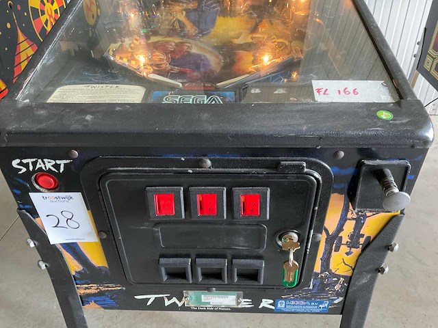 Sega pinball twister flipperkast - afbeelding 5 van  7