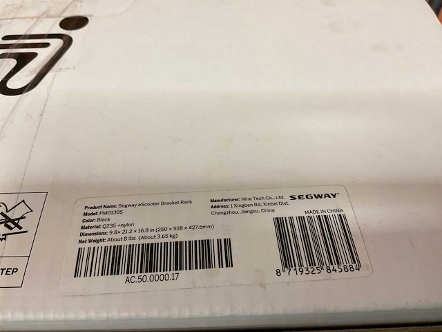 Segway - pm01305 (black) - achterklapdrager met kussen - afbeelding 4 van  4