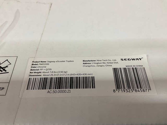 Segway pm01306 (chrome) topbox - afbeelding 13 van  20