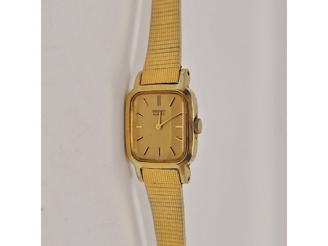 Seiko 2c20-5320 dameshorloge met goudkeurmerk - afbeelding 2 van  5