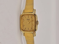Seiko 2c20-5320 dameshorloge met goudkeurmerk - afbeelding 2 van  5