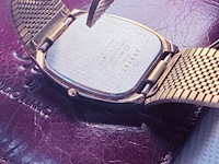 Seiko alba ''estate'' ovaal tank horloge met embossed wijzerplaat - afbeelding 2 van  9