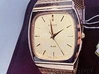 Seiko alba ''estate'' ovaal tank horloge met embossed wijzerplaat - afbeelding 6 van  9