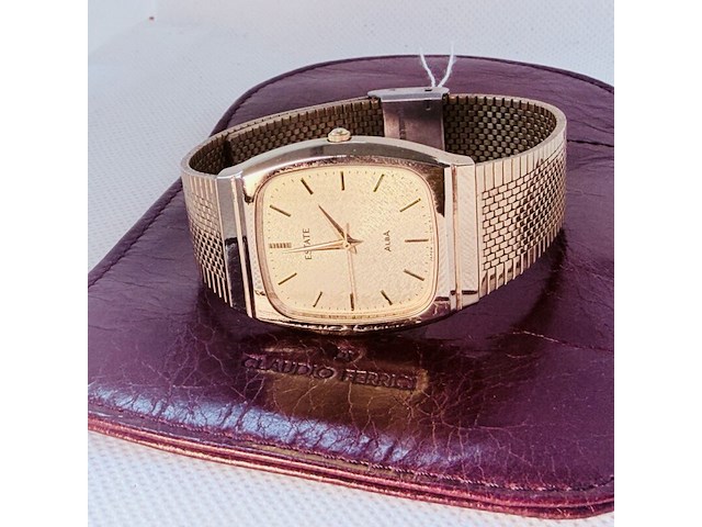 Seiko alba ''estate'' ovaal tank horloge met embossed wijzerplaat - afbeelding 8 van  9