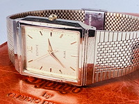 Seiko alba klassiek tank herenhorloge - goudkleurige dresswatch - afbeelding 4 van  9