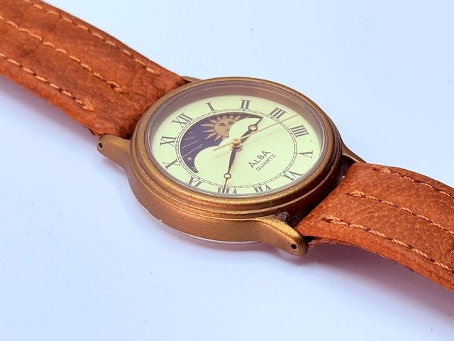 Seiko alba moonphase horloge - afbeelding 4 van  6
