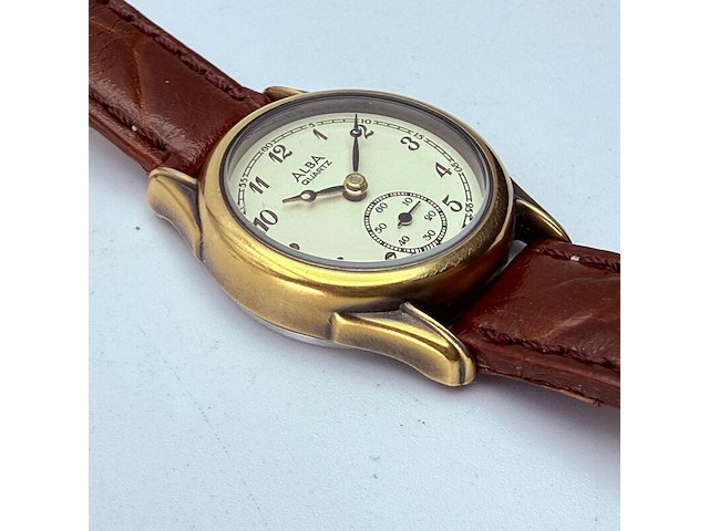 Seiko alba v802-0020 dameshorloge met centrale seconde - afbeelding 3 van  7