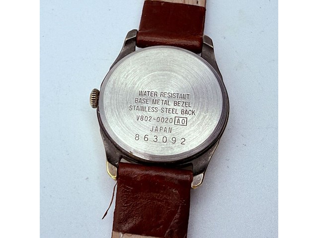 Seiko alba v802-0020 dameshorloge met centrale seconde - afbeelding 6 van  7