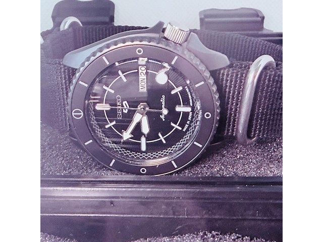 Seiko automatic herenhorloge ’special edition’ inclusief nato band - afbeelding 8 van  10