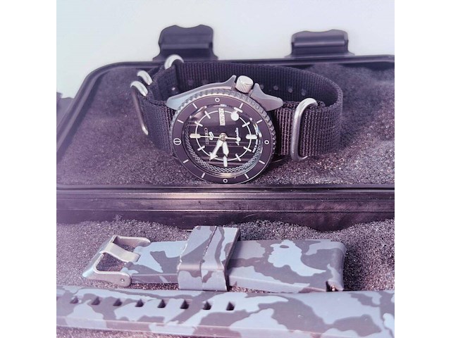 Seiko automatic herenhorloge ’special edition’ inclusief nato band - afbeelding 9 van  10