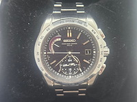 Seiko brightz solar radio wave controlled worldtimer herenhorloge - afbeelding 1 van  10