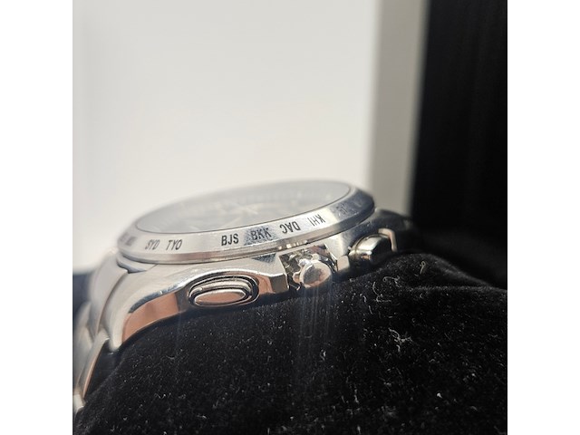 Seiko brightz solar radio wave controlled worldtimer herenhorloge - afbeelding 7 van  10