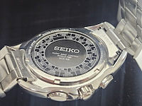 Seiko brightz solar radio wave controlled worldtimer herenhorloge - afbeelding 8 van  10