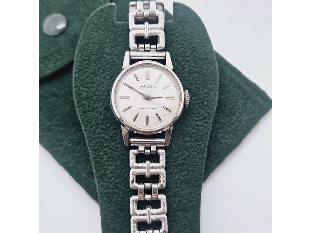 Seiko chorus witgoud verguld dameshorloge, horloge loopt niet - afbeelding 1 van  6