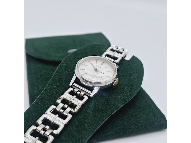 Seiko chorus witgoud verguld dameshorloge, horloge loopt niet - afbeelding 3 van  6